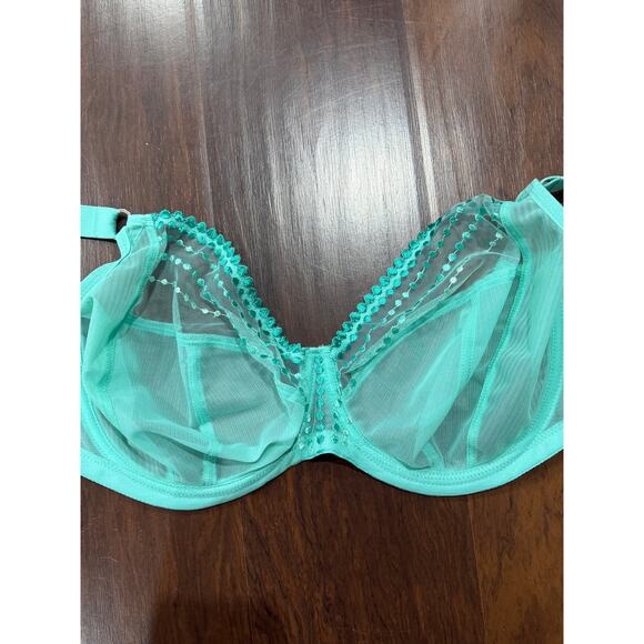 Elomi Matilda Plunge Jade Bra Size 40G - Picture 2 of 6